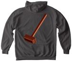 Ricky Brick Season One, a Pepper Comfort Colors Pullover Hoodie (back-view)