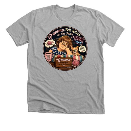 Gramma's Asleep, a Athletic Heather Premium Unisex Tee