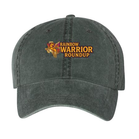 RWR Baseball Hat, a Forest Printed Pigment Dye Baseball Cap
