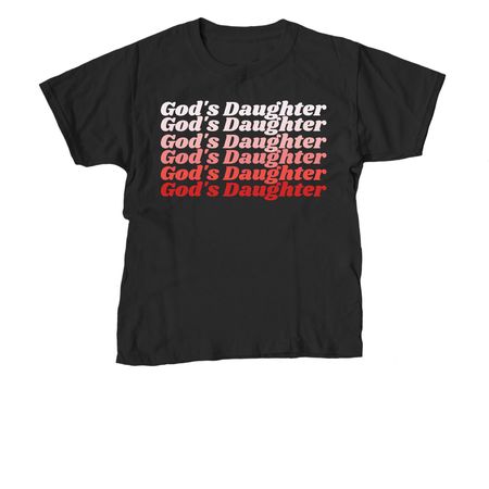 God's Daughter, a Black Youth Unisex Tee