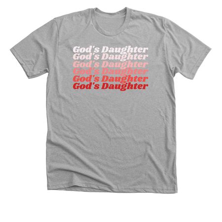 God's Daughter, a Athletic Heather Premium Unisex Tee