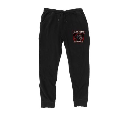 Dark Horse Reapers Bottoms, a Black Midweight Fleece Joggers