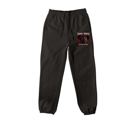 Dark Horse Reapers Bottoms, a Black Premium Heavyweight Jogger