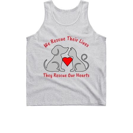 Rescue Our Hearts, a Sport Grey Classic Unisex Tank Top