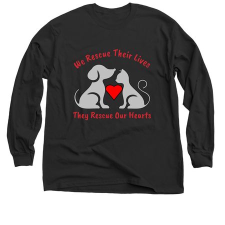 Rescue Our Hearts, a Black Classic Long Sleeve Tee