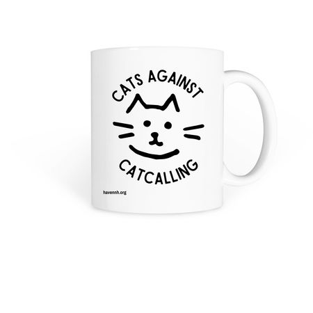 Cats Against Catcalling Mugs, a White Coffee Mug