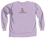 Storytime is My Cardio, a Orchid Comfort Colors Long Sleeve Tee (back-view)