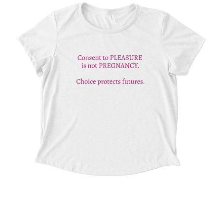 Consent is situational, a Fairly White Allmade Eco Triblend Women?s Scoop Neck Tee