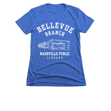 Bellevue Branch Library, a Royal Women's Slim Fit Tee