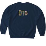 Rainbow Dark, a Navy Softstyle Crewneck Sweatshirt (back-view)