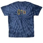 Rainbow Dark, a Navy Classic Tie Dye Tee (back-view)