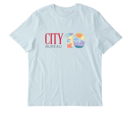 City Bureau 10th Birthday Tee, a Blue Ice Stanley/Stella Unisex Creator 2.0 Tee