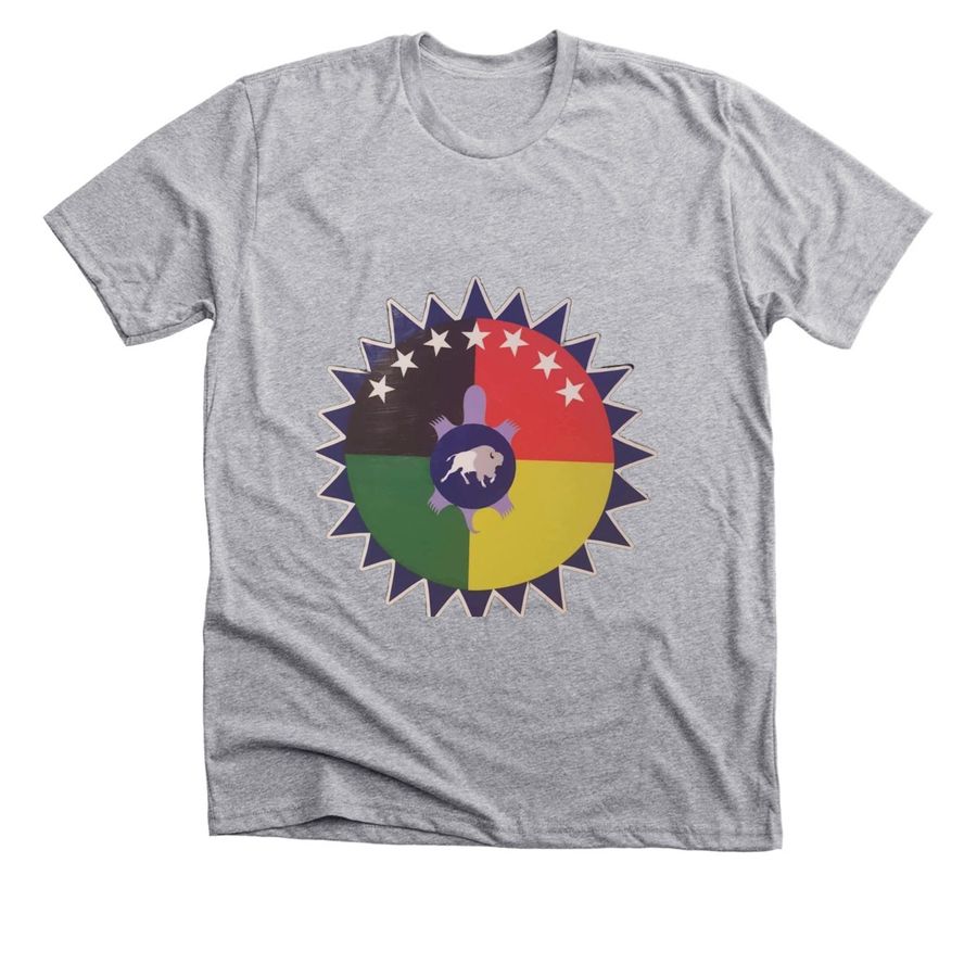 Turtle Island, a Athletic Heather Premium Unisex Tee