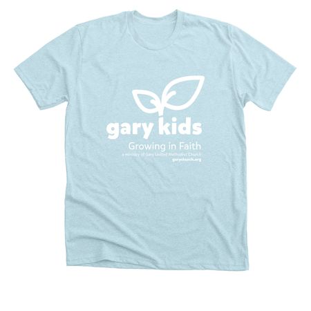 Gary Kids Church Merch, a Heather Ice Blue Premium Unisex Tee