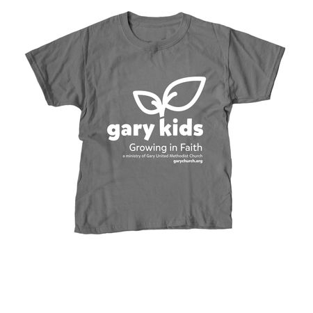 Gary Kids Church Merch, a Charcoal Youth Unisex Tee