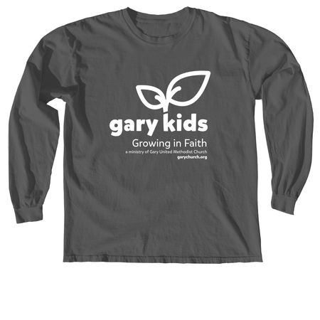Gary Kids Church Merch, a Pepper Comfort Colors Long Sleeve Tee