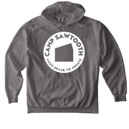 Camp Sawtooth 2026, a Grey Comfort Colors Pullover Hoodie