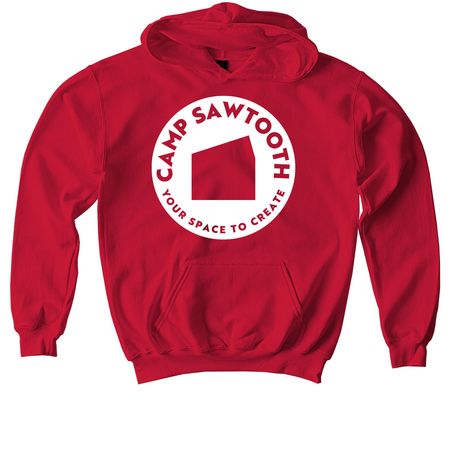 Camp Sawtooth 2026, a Red Softstyle Youth Pullover Hoodie