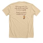 Biola Theatre - Little Prince shirt, a Heather Soft Cream Premium Unisex Tee (back-view)