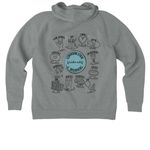 2026 Chapter Shirt, a Aluminum Grey Heather Allmade Organic CVC Pullover Hoodie (back-view)