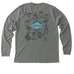 2026 Chapter Shirt, a Deep Heather Premium Long Sleeve Tee (back-view)