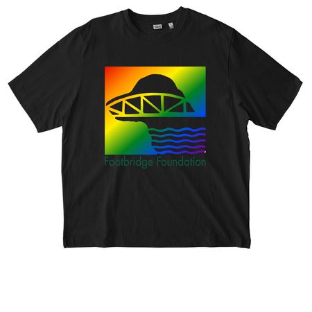 Rescue With Pride, a Black Stanley/Stella Unisex Freestyler Heavyweight Tee