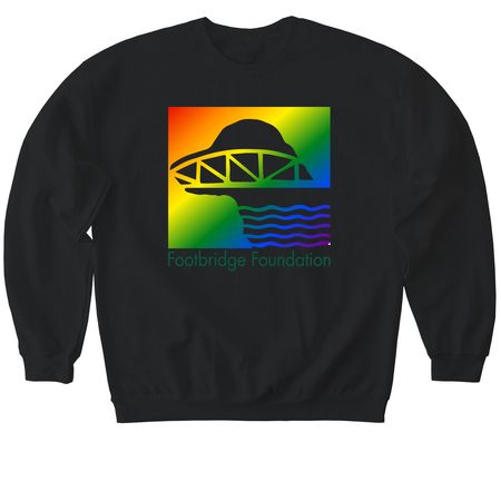 Rescue With Pride, a Black Softstyle Crewneck Sweatshirt