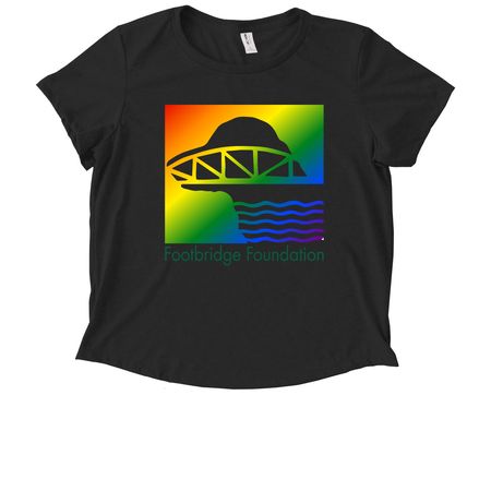 Rescue With Pride, a Deep Black Allmade Eco Triblend Women?s Scoop Neck Tee