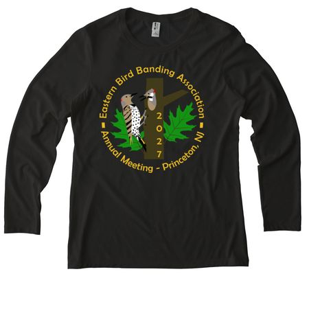 27 Meeting Large Logo Long Sleeve, a Space Black Allmade Eco Triblend Women?s Long Sleeve Tee