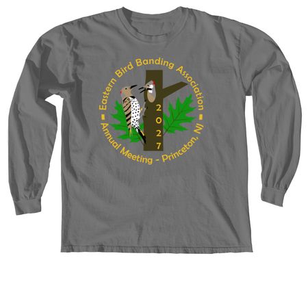 27 Meeting Large Logo Long Sleeve, a Grey Comfort Colors Long Sleeve Tee