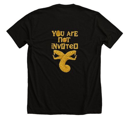 '' ACCESS DENIED: Built Outside the System'', a Solid Black Blend Premium Unisex Tee (back-view)