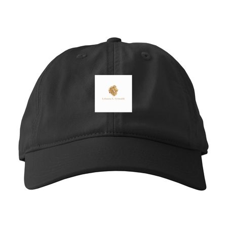 Lehanna L Grimaldi, a Black Printed Eco Baseball Cap