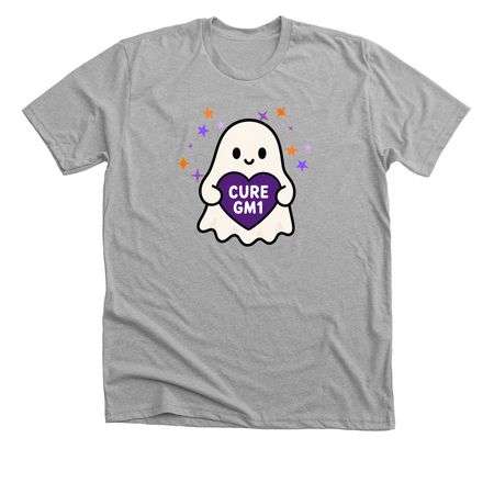 Cure GM1 Ghost for Halloween, a Athletic Heather Premium Unisex Tee