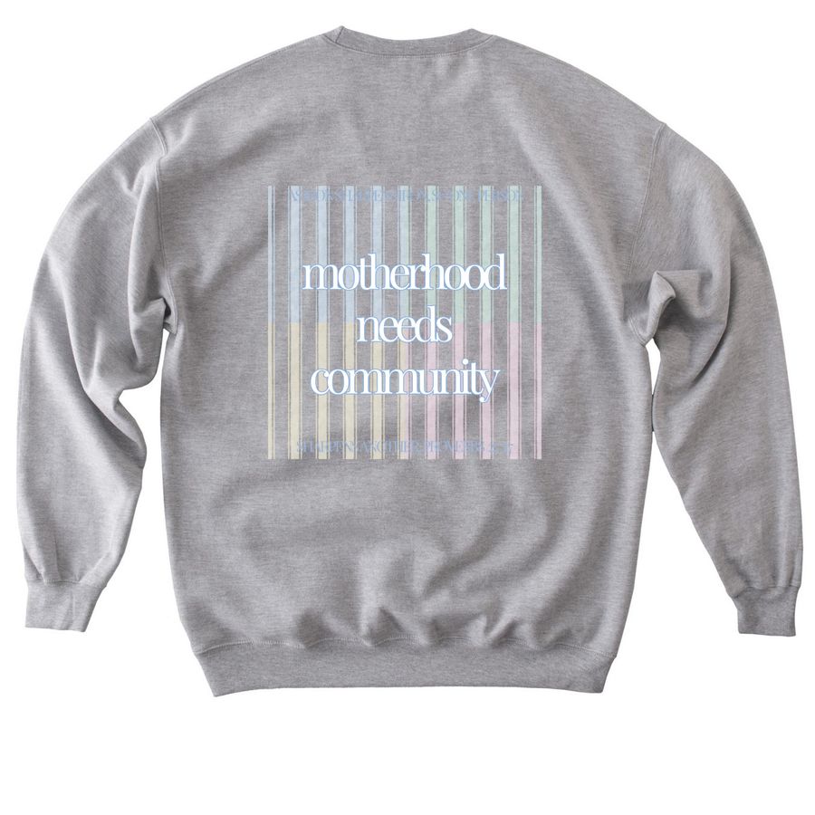 Heritage Moms, a Sport Grey Softstyle Crewneck Sweatshirt