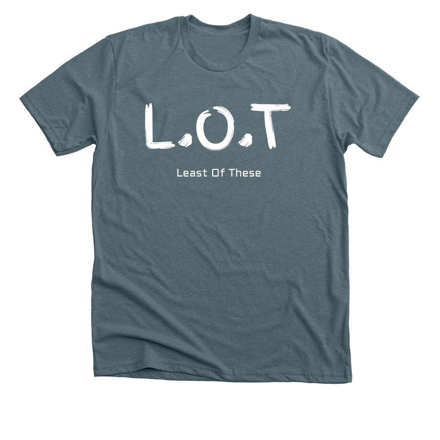 LOT Asheville, a Heather Slate Premium Unisex Tee