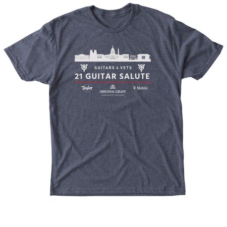 G4V's 21 Guitar Salute - Washington D.C.&nbsp;, a Vintage Navy Triblend Unisex Tee