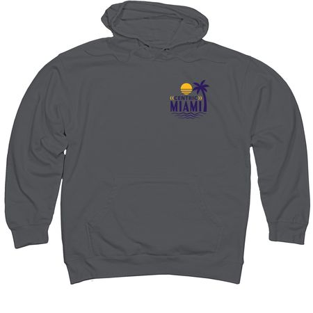 Miami Sweatshirts Hoodies, a Charcoal Midweight Pullover Hoodie