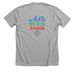 ASK. SEEK. KNOCK., a Athletic Heather Premium Unisex Tee (back-view)