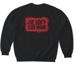 sDs, a Black Softstyle Crewneck Sweatshirt (back-view)