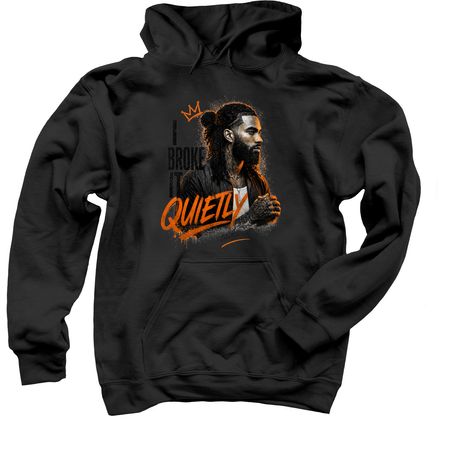 I Broke It Quietly? Limited Edition Hoodie, a Black Pullover Hoodie
