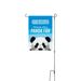 Zoo Atlanta Panda Garden Flag Fundraiser, a White 12" x 18" Yard Flag with Stake