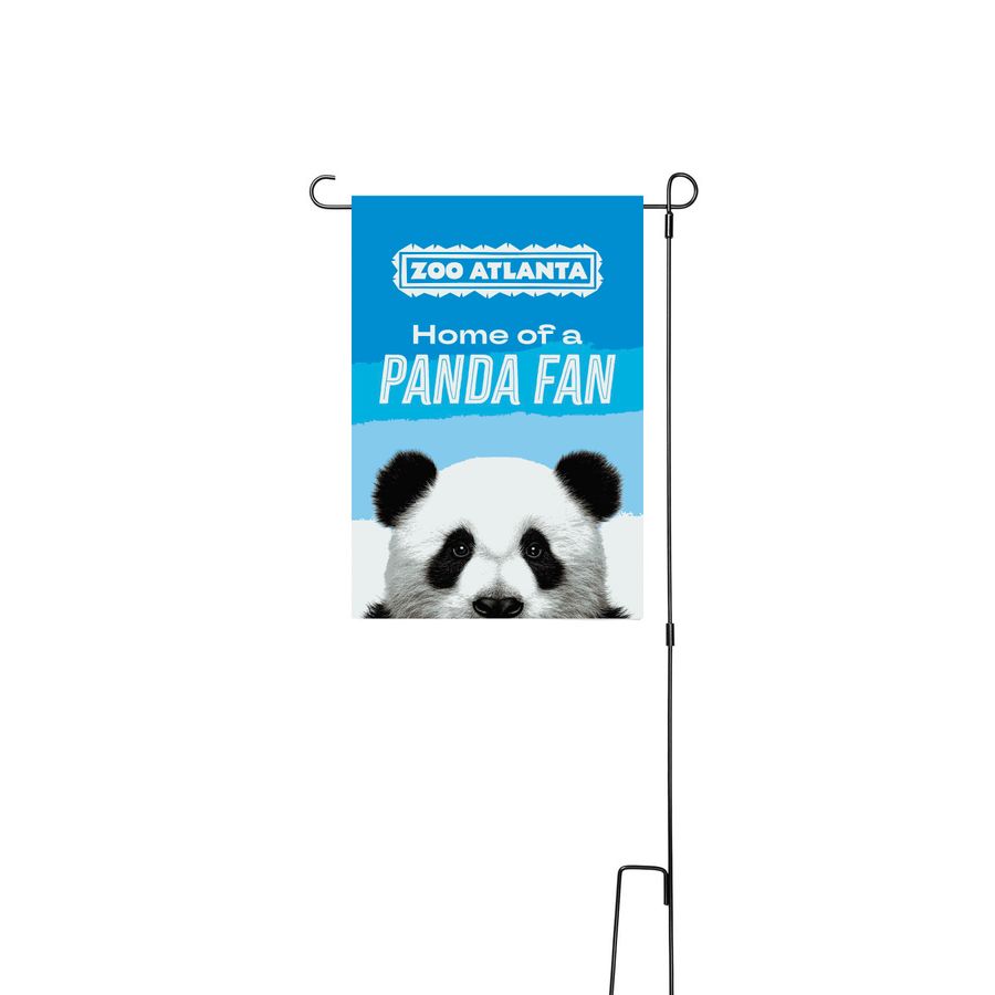 Zoo Atlanta Panda Garden Flag Fundraiser, a White 12" x 18" Yard Flag with Stake