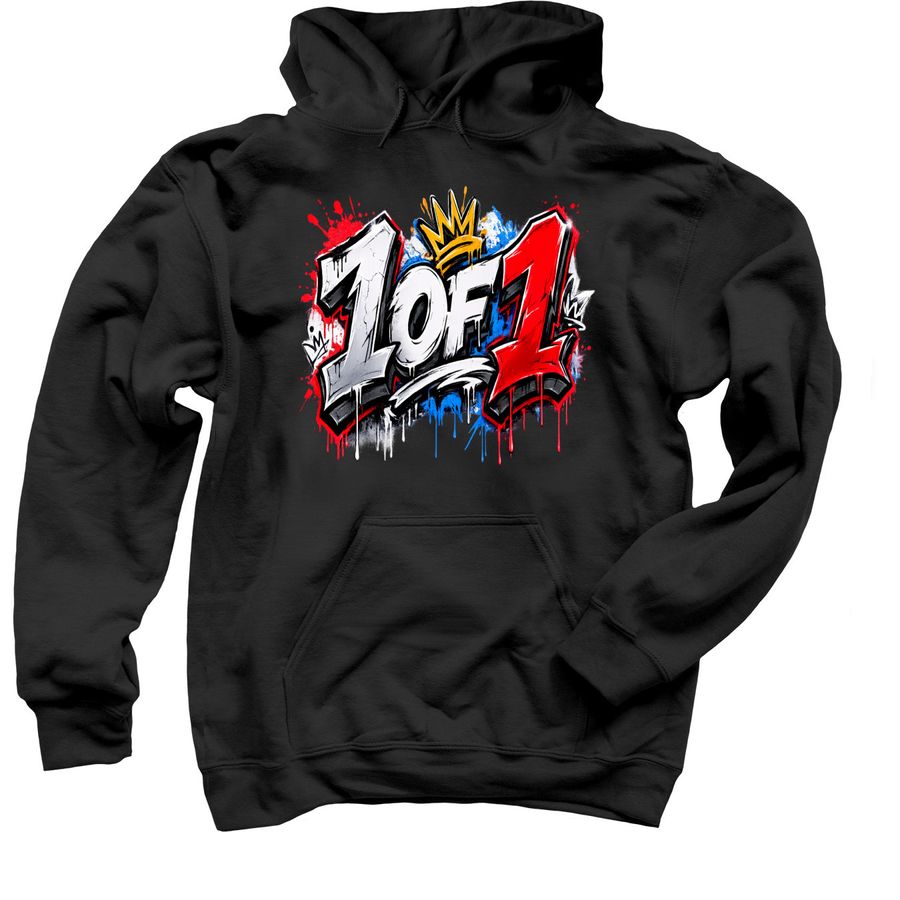 1 Of 1 Hoodie, a Black Pullover Hoodie