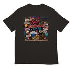 She's from Cornerstone, a Deep Black All-American Unisex Tee (back-view)
