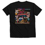 She's from Cornerstone, a Solid Black Blend Premium V-Neck Tee (back-view)