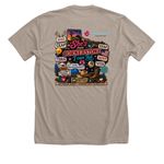 She's from Cornerstone, a Heather Stone Premium Unisex Tee (back-view)