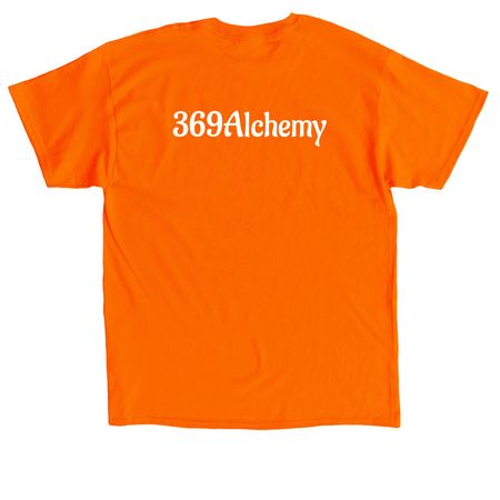 ACE OF CUPS, a Orange Classic Unisex Tee (back-view)