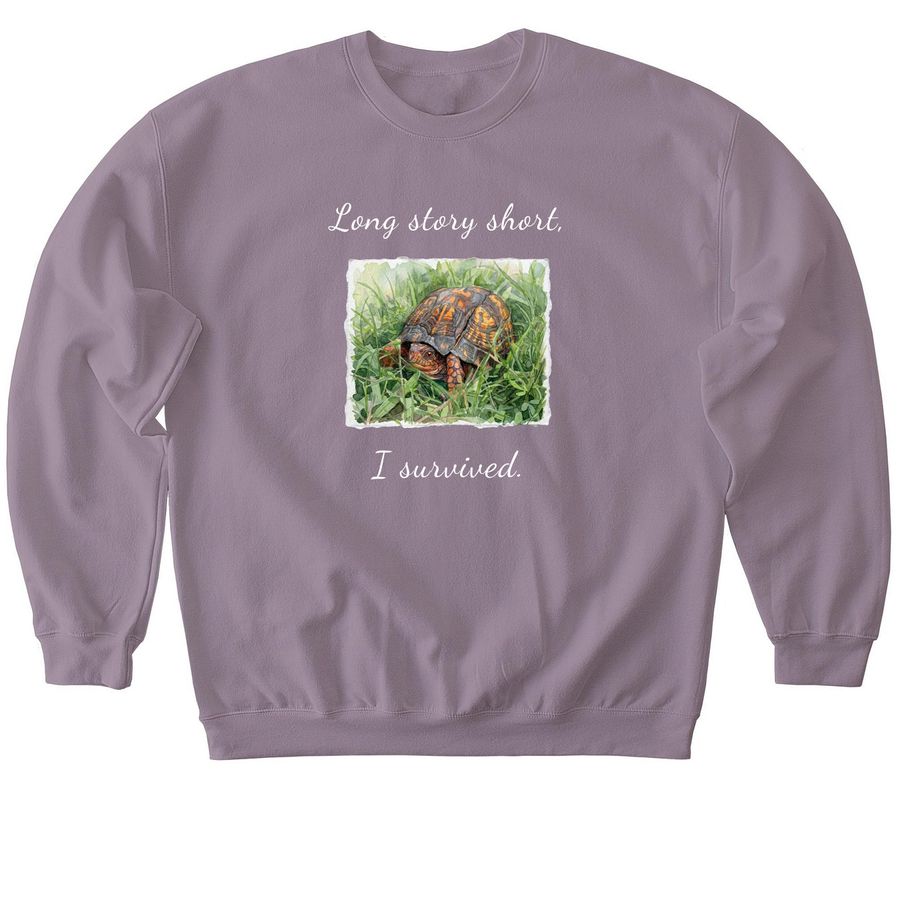 Help save injured turtles!, a Paragon Softstyle Crewneck Sweatshirt