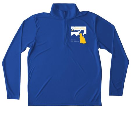 Golden Oldies Performance Outerwear, a True Royal Unisex Performance Quarter Zip Pullover
