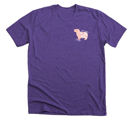 be capy, a Heather Team Purple Premium Unisex Tee